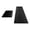 Black1063, variant on Zynviq 15.7" X 23.6" Bathroom Rugs Solid Color Bath Rugs Polyester Washable Rectangular Absorbent Black Small Rug for Bathtub