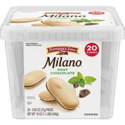 Pepperidge Farm Milano Cookies, Mint Chocolate Cookies, 20-Count Multipack Tub, 2 Cookies per Pack