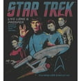 thumbnail image 2 of Men's Star Trek: The Original Series Vintage Poster Explore Strange New Worlds Graphic Tee Charcoal Large, 2 of 5