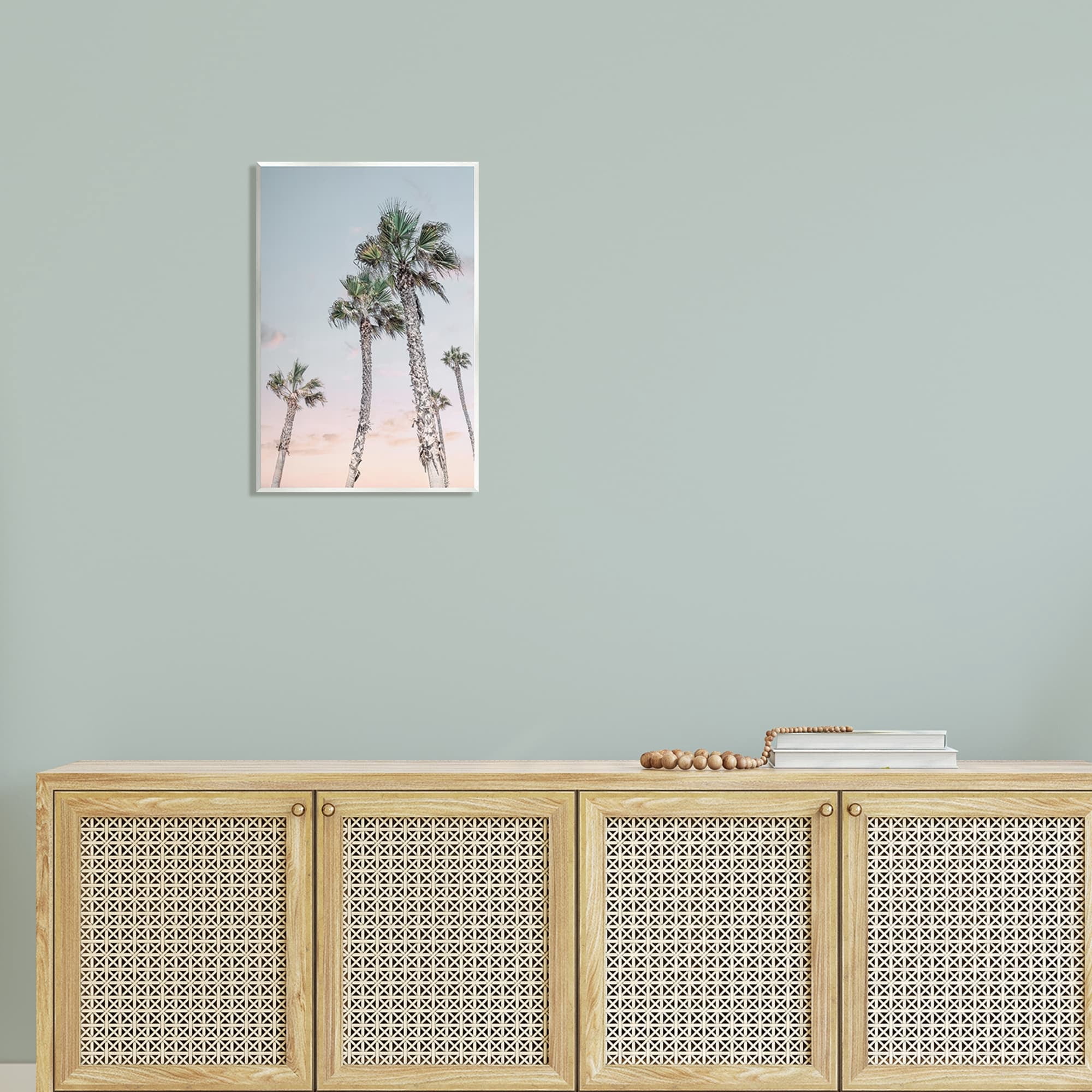 Stupell Industries Tall Tropical Palm Trees Clear Sunset Sky Photograph Unframed Art Print Wall Art, Design by Natalie Carpentieri