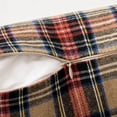 thumbnail image 3 of Christmas Set of 2 Scottish Tartan Throw Pillow Covers Farmhouse Classic Plaid Decorative Couch Pillows Home Decor for Sofa Living Room Bed 20x20 Inch, Khaki, 3 of 11