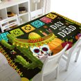 thumbnail image 4 of Mantel con patrón de Calavera del Día de los muertos, decoración de fiesta, mantel para el hogar, restaurante, decoración de cocina, accesorios, 4 of 5