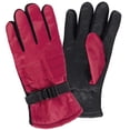 thumbnail image 2 of 1 Pair of Adult One Size Insulated Waterproof Windproof Cold Winter Weather Gloves for Snow, Wind, Rain, Hail, Freezing Temperatures and Harsh Climates in Red, 2 of 6