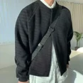 thumbnail image 2 of Cárdigan de punto para hombre, suéter grueso informal para hombre, abrigos cálidos, jerséis de diseño tejidos con forro polar, ofertas de ropa original Y2k 2024 baratas, 2 of 5