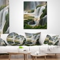 thumbnail image 4 of Designart Detian Waterfall - Landscape Photography Throw Pillow - 12x20, 4 of 5