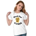 thumbnail image 4 of Nerd for Curds Wisconsin Cheese Lover Womens Fitted Plus Size Graphic Tee Brisco Brands 2X, 4 of 5