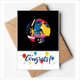 thumbnail image 1 of Western Modern Art Cubism Wedding Cards Congratulations Greeting Envelopes, 1 of 3