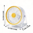 thumbnail image 3 of Rechargeable Desk Fan, Small Battery Operated Fan, Portable 120 Rotate Quiet Mini Fan for Kitchen Dorm Home Bedroom Table Office Bathroom, 3 of 6