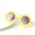 thumbnail image 3 of Round Flower Sunglasses For Baby Girls Boys Cute Flower Shaped 400 UV Protection Glasses For Outdoor Beach, 3 of 4