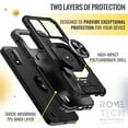 thumbnail image 3 of Rome Tech Nokia C210 Heavy Duty Armor Case - Black, 3 of 7