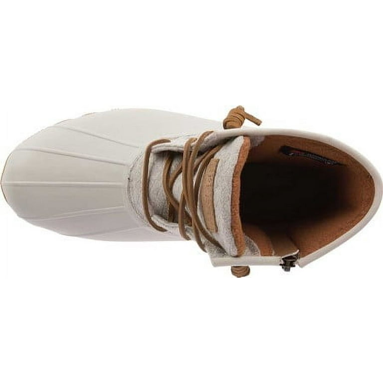 Sperry Top Sider Women s Duck Boots with Wool Shaft Matte Rubber Off White 7 Walmart