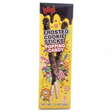 Hapi Brand Chocolate Covered Popping Candy Cookie Stick, 1.9 oz.