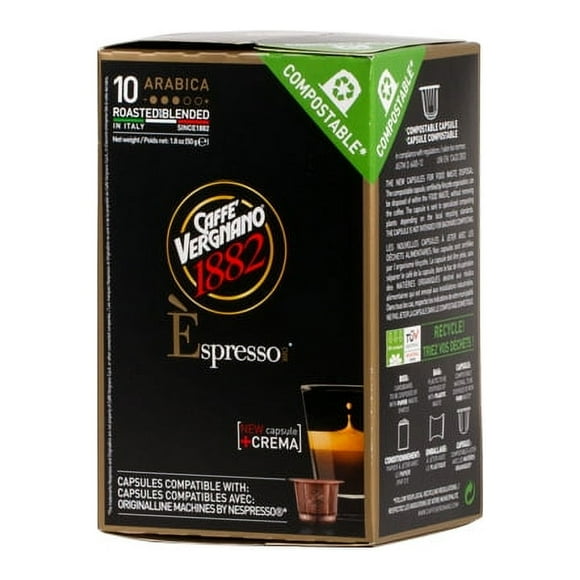 Caffè Vergnano Espresso Arabica 10 Capsules, Vergnano Arabica Capsules