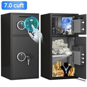 Riflevault 7.0 Cu Ft Fireproof Safe, Electronic Lock Security Cabinet with Deposit Slot, Dual Alarm & Backlit Keypad