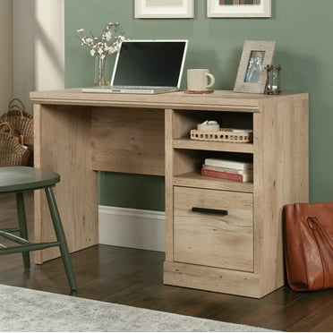 Sauder Aspen Post Desk with File Drawer, Prime Oak Finish