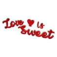 thumbnail image 2 of Letra de madera Love IS Sweet Sign decoración de mesa del Día de San Valentín Impresión de doble cara accesorios de fotografía para compromiso , Rojo mayimx Signo de boda, 2 of 9