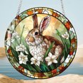 thumbnail image 6 of NSESSHome Easter Bunny Hanging Sign Rabbit Pendant for Front Door Decor Bunny Rabbit Door Hanger for Outdoor Outside Porch, Spring Wreath Indoor Wall Hanging Decoration, 6 of 6