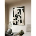 thumbnail image 4 of Hieng Beige Wabi Sabi Wall Art Black Beige Abstract Painting Hieng Minimalist Canvas Large Neutral Rich Textured Living Room Decor with frame, 4 of 6