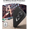 thumbnail image 3 of for iPhone 16 Pro Max Case, Compatible with MagSafe, Shockproof Military-Grade Protection, Magnetic Phone Case for iPhone 16 Pro Max, Classic Hybrid Case (HaloLock), Clear,Black, 3 of 5