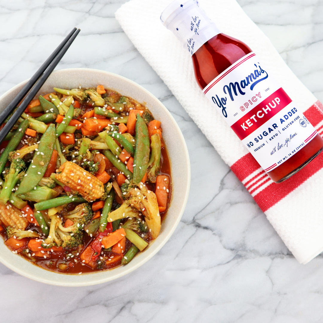 Yo Mama's Foods Keto Spicy Ketchup – No Sugar, Gluten-Free, Vegan