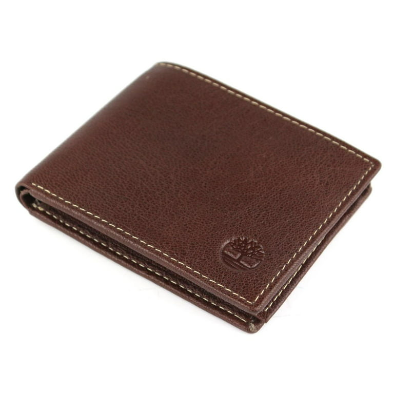 Timberland Men's Genuine Leather Passcase Credit Card Id Billfold Wallet  (D02387/01)