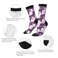 thumbnail image 3 of Xecao Leopard Print Pattern Sport Socks for Women and Men Crew Socks Sporty Calf Socks Casual Socks, 3 of 6