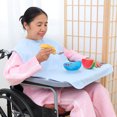thumbnail image 1 of Babero de fibra de bambú impermeable y duradero para aumentar la ingesta de alimentos de los ancianos postrados en cama, toalla de saliva de bolsillo, impermeable y con fugas, 1 of 2