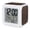 Cocoa, Coffee, Charcoal, Earth, variant on Vintage Brown Digital Alarm Clock for Bedrooms, Smart LED Alarm Clock with 7 Color Changing Night Light, Abstract Texture Vertical Lines Silent Wake Up Clocks for Sleep Study Cooking 3.2"x3.2"