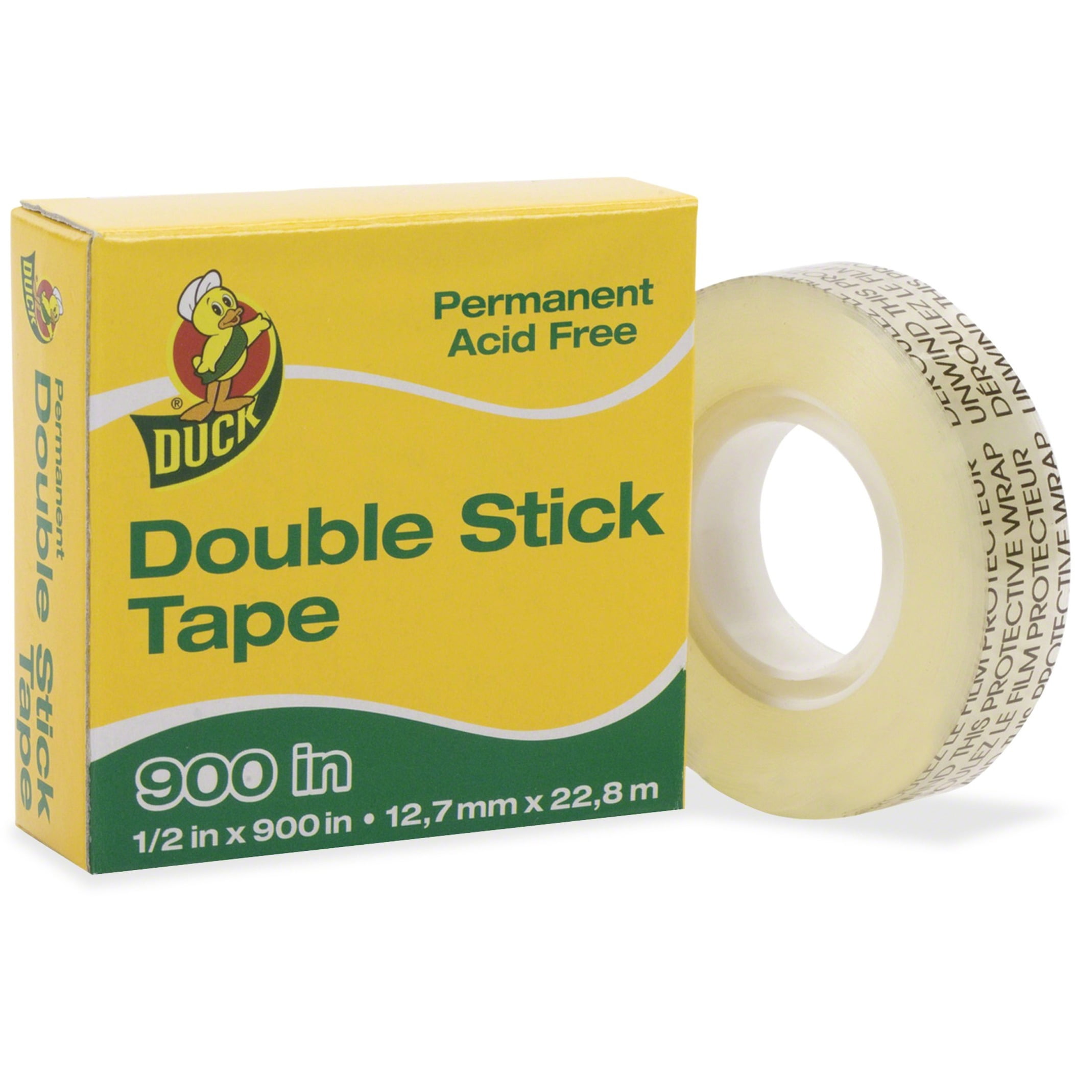 Duck Brand Duc Brand Double Stick Tape Dispenser Refill Roll 1 Roll Clear Walmart Com