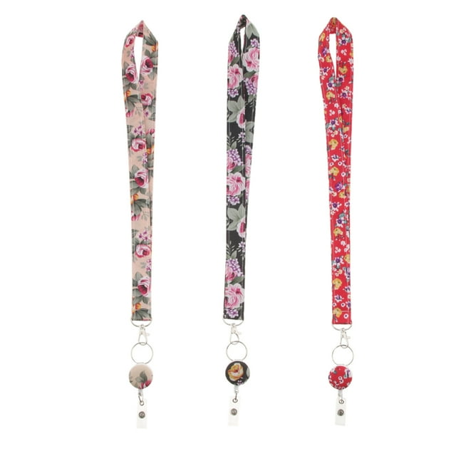 Correa de Identificación Sunnimix con Etiqueta de Identificación de La Correa de La Mujer 3 piezas Portaetiquetas de cordón Lanyard