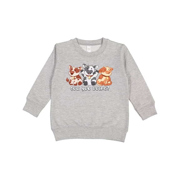 Inktastic Cow You Doing? Toddler Sweatshirt
