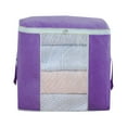 thumbnail image 4 of ¡Ahorra Más!, Bolsa organizadora de almacenamiento de ropa de gran capacidad con tela gruesa para edredones, mantas, ropa de cama, plegable con cremallera resistente y ventana transparente Akmoler, 4 of 7
