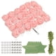 thumbnail image 1 of Uxcell 504pcs Cabezas de Rosa de Espuma 1" Flores Artificiales a Granel Sin Tallo con Hojas Perlas Diamantes para Manualidades DIY, Durazno, 1 of 5
