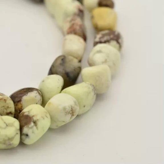 U8MO 15.7" Strd Precious Natural Nugget Gemstone Beads Loose Tiny Sontes Craft 5~7mm-Australia Turquoise