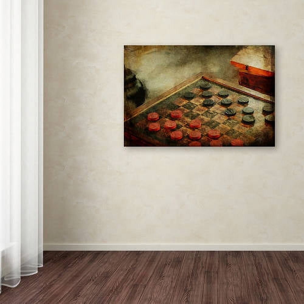Trademark Fine Art "Let's Play Checkers" Canvas Art by Lois Bryan