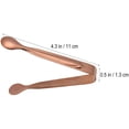 thumbnail image 4 of Pinzas para hielo, pinzas para servir de acero inoxidable, pinzas para parrilla, pinzas para cocina, pinzas para azúcar, abrazadera para galletas de comida para fiesta, hogar, Bar, 6 uds., oro rosa Brillar Hogar, 4 of 6