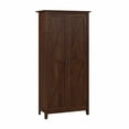 thumbnail image 1 of Bush Furniture Key West Armoire de Rangement Haute avec Portes en Cerisier Bing, 1 of 15