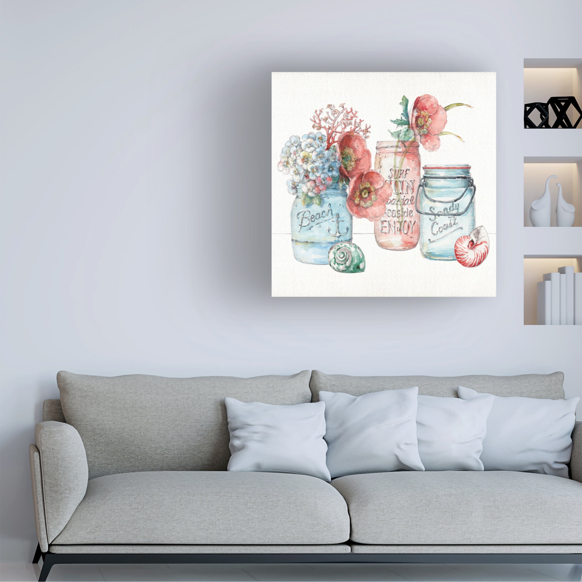 Trademark Fine Art "Sea Finds VII" Canvas Art by Lisa Audit