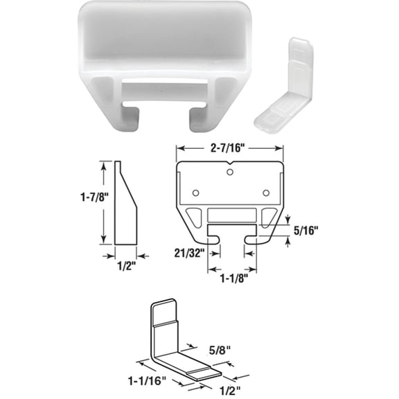 Slide-Co 221376 Drawer Track Guide & Glides
