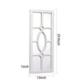 thumbnail image 5 of Sintosin Farmhouse Window Pane Wall Mirror13"x 30", Distressed White Wood Framed Vertical Decorative Wall Mirror, Vintage Ornate Window Grid Accent Mirror for Entryway Living Room Bedroom, 5 of 5