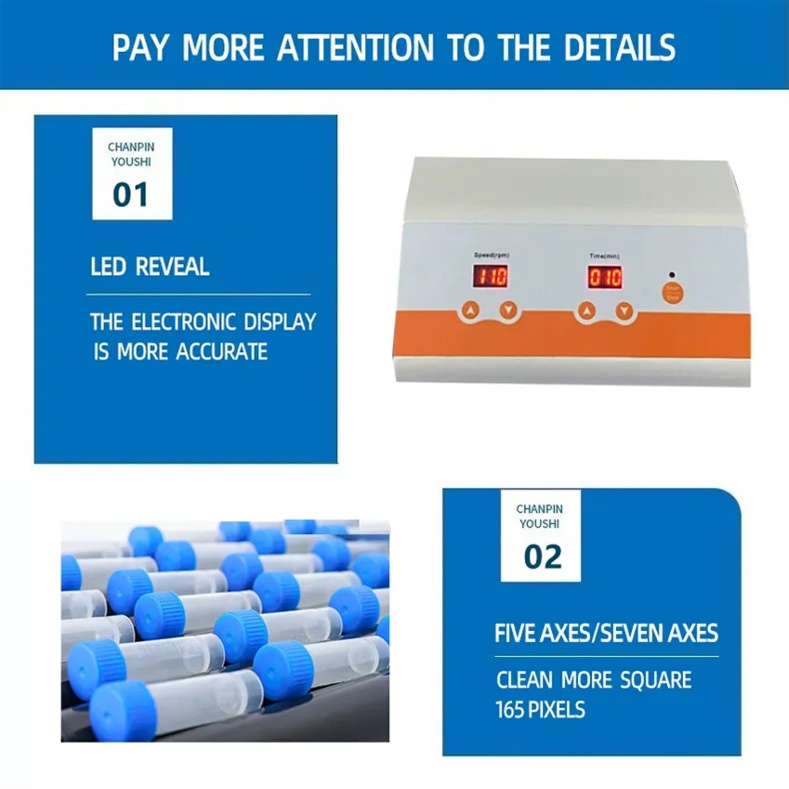 Multi Tube Roller Mixer, Rolling Mixer, Blood Sampling Oscillator, Digital Display Adjustable Blood Mixer Laboratory
--------
Wide Range of Uses
