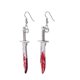 thumbnail image 4 of Pendientes con forma de cuchillo punk, joyas de terror, pendientes para mujer, joyas góticas, regalo, 1, 4 of 5