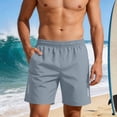 thumbnail image 2 of Diufon Mens Athletic Shorts Elastic Waist Quick Dry Hiking Shorts Summer Beach Vacation Shorts with Pockets, 2 of 10
