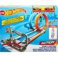thumbnail image 7 of Hot Wheels Double Loop Dash Track Set with 2 Toy Cars in 1:64 Scale, 12-ft Long, Ages 5 and up, 7 of 7