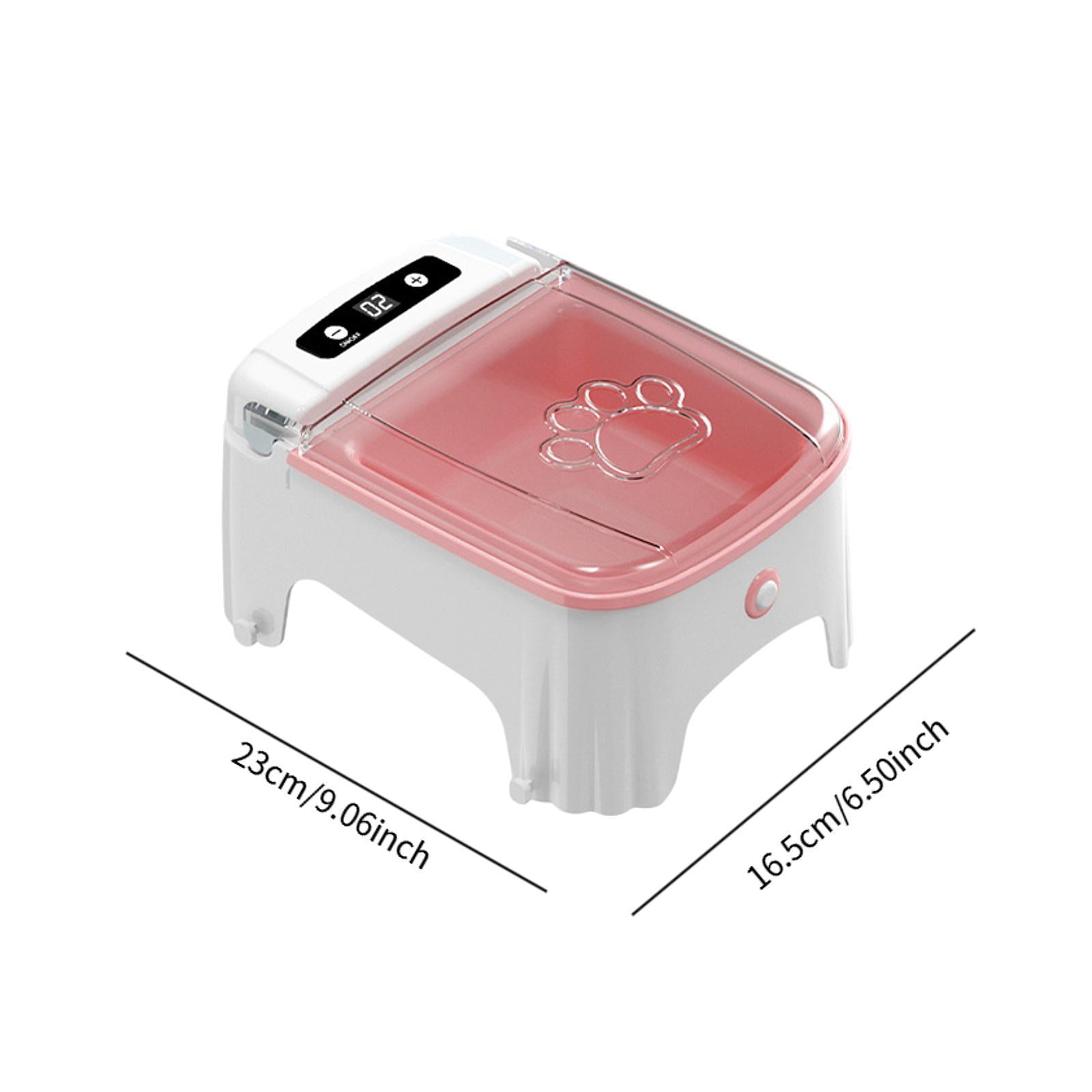 Stgfyxgs Automatic Timed Cat Feeder Cat Timed Feeding for Kittens Dry Food Small Dogs Pink