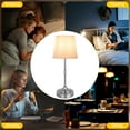 thumbnail image 5 of Portable Cordless Table Lamp Usb Rechargeable Fabric Shade Desk Lamp (Light Decoration), 5 of 10