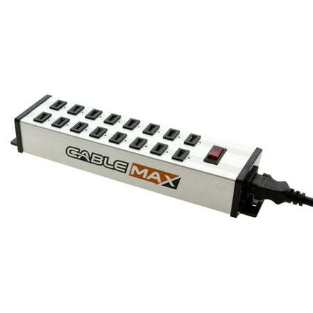 CableMax CableMax 16 Port USB Heavy Duty Mountable Charging Power Strip