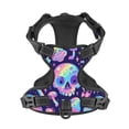 thumbnail image 4 of Lsque crystal Skull mushroom Dog Harness, No-Pull Pet Harness with 2 Leash Clips, Adjustable Soft Padded Dog Vest with Easy Control Handle for Large Dogs-X-Large, 4 of 9