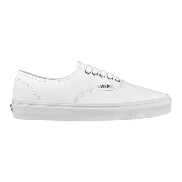 Tenis Vans Authentic Leather True White Unisex Piel Skate blanco 26