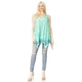 thumbnail image 5 of Sakkas Ligia Womne's Sleeveless Classic Casual Tank Top Loose Fit Summer Tie Dye - Mint - One Size, 5 of 5
